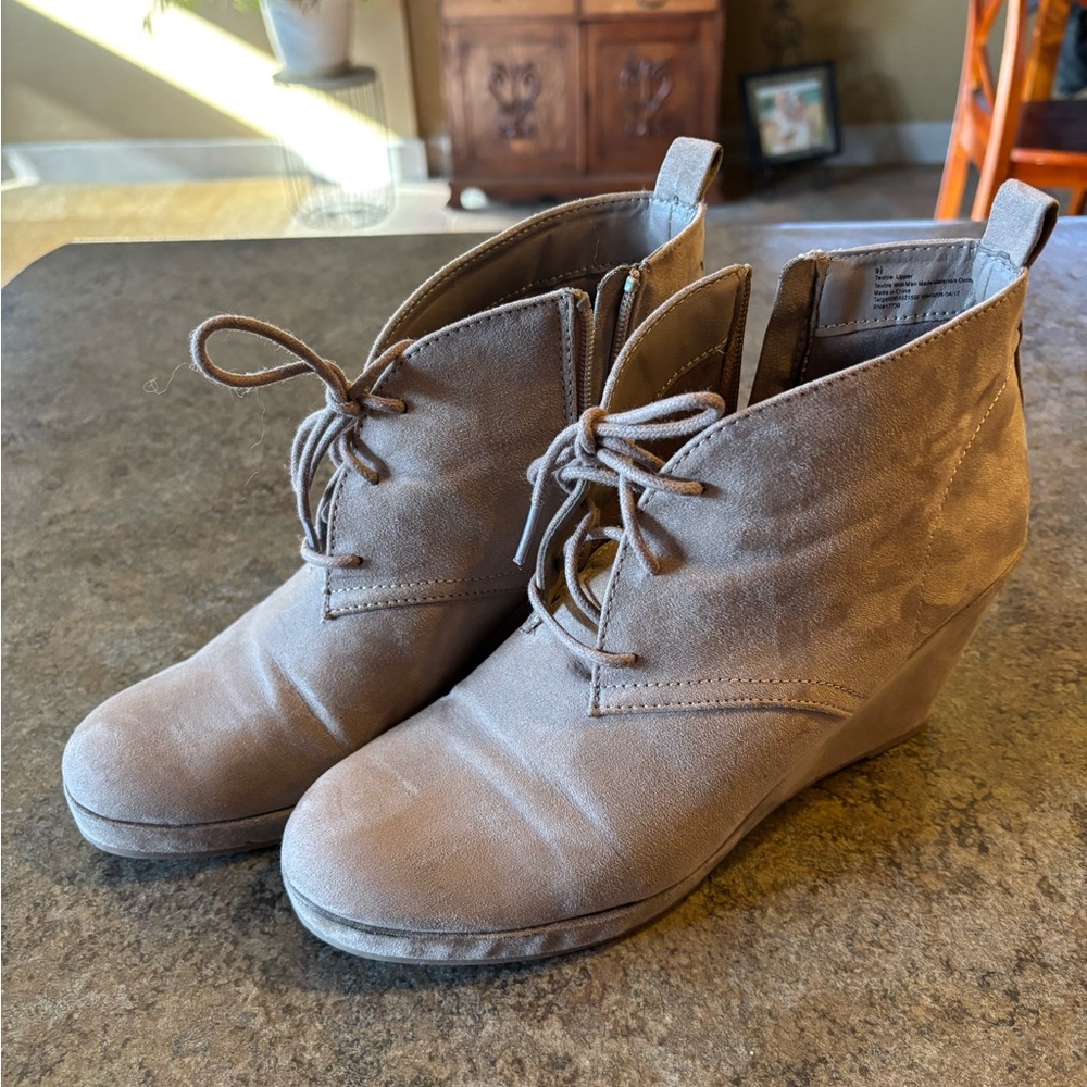 Boutique booties. Size 9 1/2